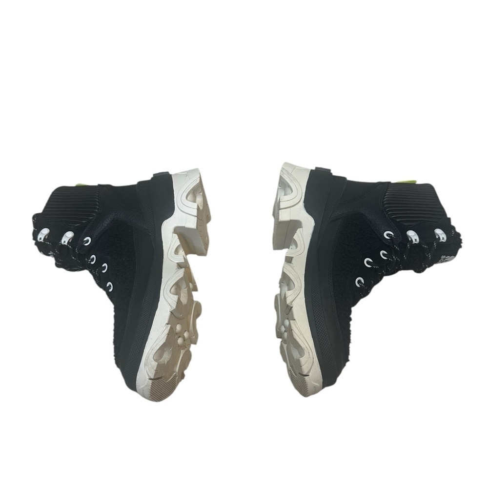 Sorel Black and White Lace-Up Boots - Picture 5 of 13